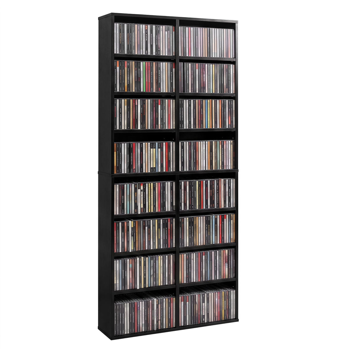 16-compartment CD storage unit with adjustable shelves, 54 inch by DirectDeals, view 12