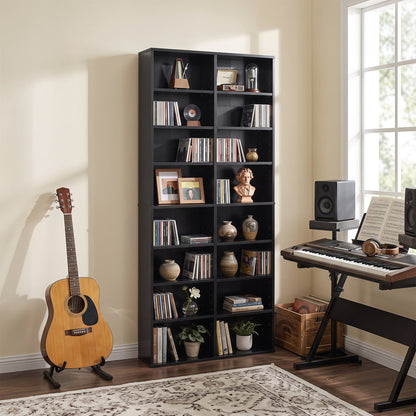 16-compartment CD storage unit with adjustable shelves, 54 inch by DirectDeals, view 14