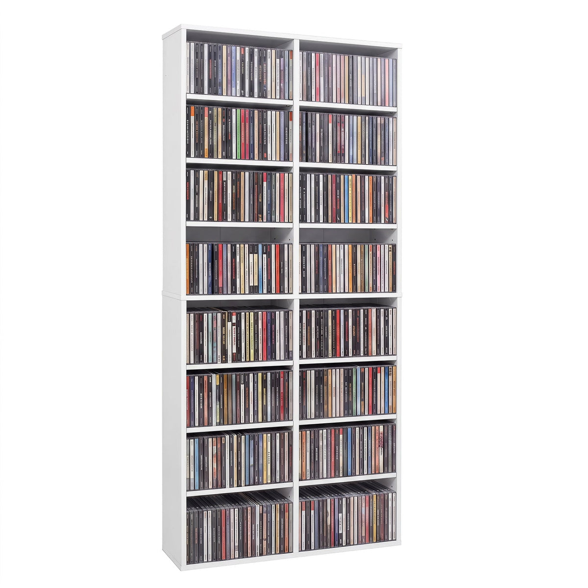 16-compartment CD storage unit with adjustable shelves, 54 inch by DirectDeals, view 4