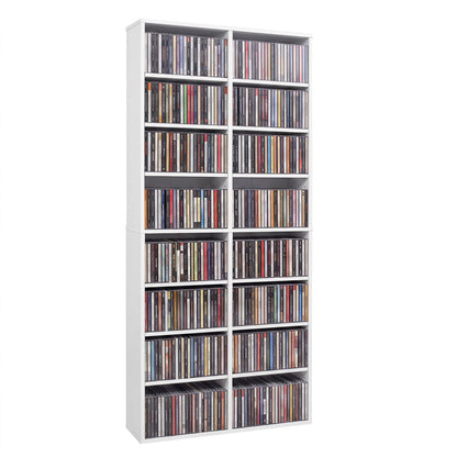 16-compartment CD storage unit with adjustable shelves, 54 inch by DirectDeals, view 4