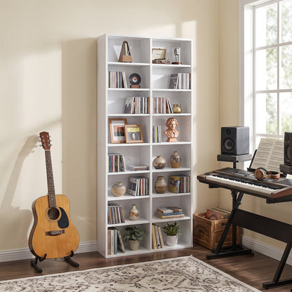 16-compartment CD storage unit with adjustable shelves, 54 inch by DirectDeals, view 6