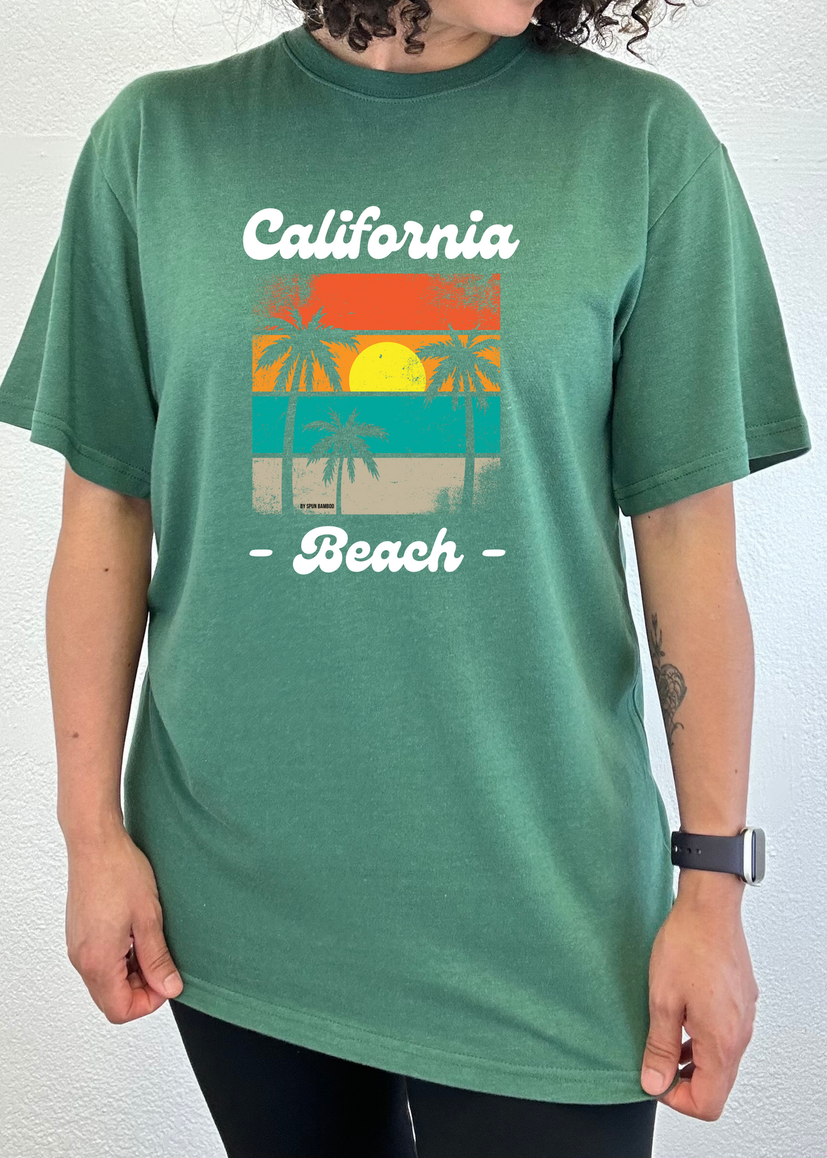 California Beach unisex bamboo graphic T-shirt – view 5