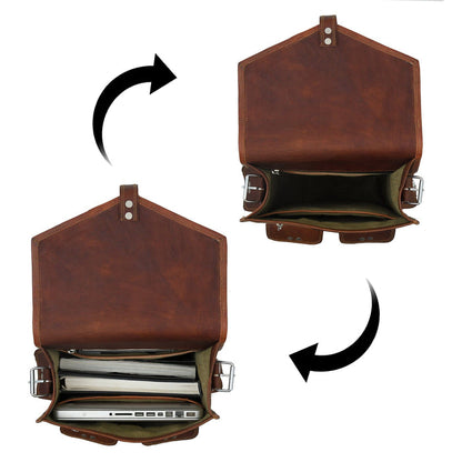 The Pre-Historic Convertible + Free Pencil Case by Classy Leather Bags