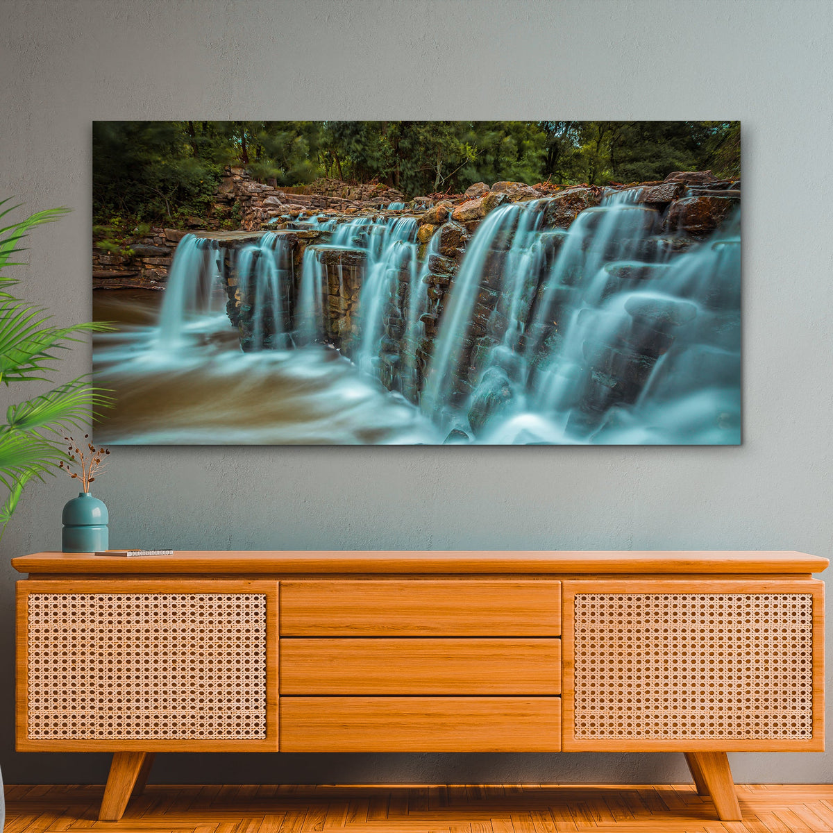 Cascading Waterfall Canvas Wall Art by Tailored Canvases