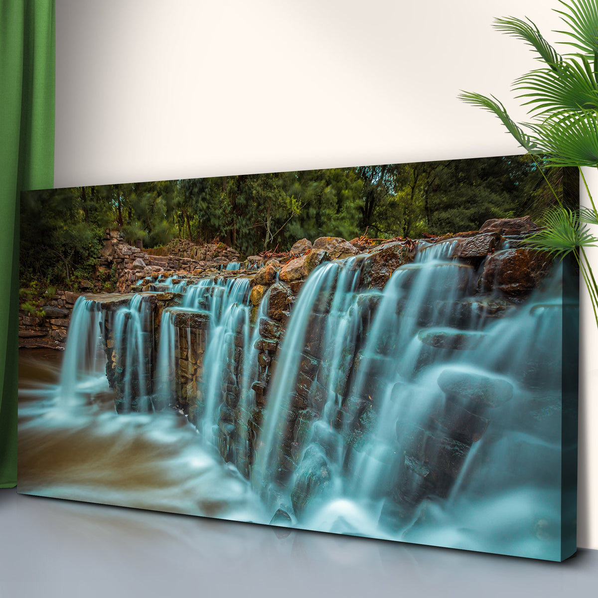 Cascading Waterfall Canvas Wall Art by Tailored Canvases