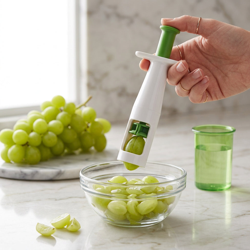 Grape & Cherry Tomato Slicer - Green and White by SmartPursue™