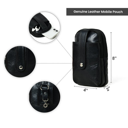 Jet-Set Organizer: Leather Phone Pouch by Classy Leather Bags