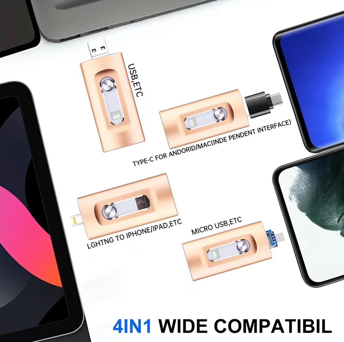 FlexiDrive 4-in-1 Flash Drive by V.I.P Digital Presence