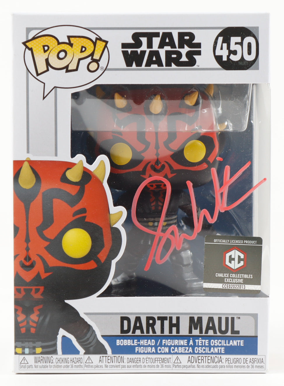 Sam Witwer Signed "Star Wars" #450 Darth Maul Funko Pop! Vinyl Figure (JSA) by Balec Group