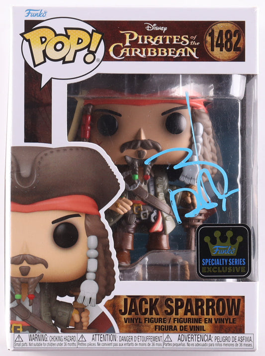 Johnny Depp Signed "Pirates Of The Caribbean" #1482 Jack Sparrow Funko Pop! Vinyl Figure (Beckett) by Balec Group