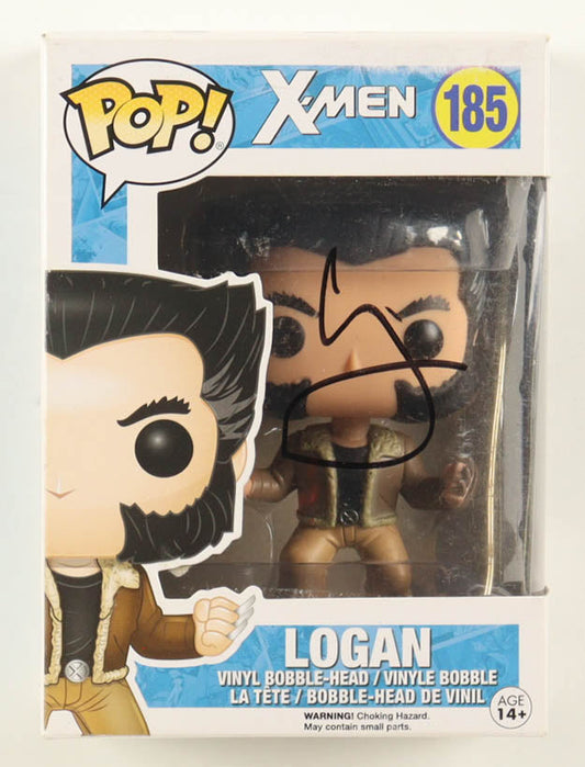 Hugh Jackman Signed "X-Men" #185 Logan Funko Pop! Vinyl Bobble-Head Figure (AutographCOA) by Balec Group