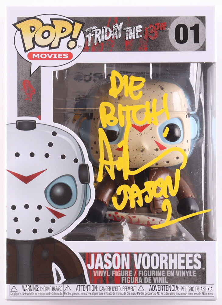 Ari Lehman Signed "Friday the 13th" #01 Jason Voorhees Funko Pop! Vinyl Figure Inscribed "Die B****!" & "Jason 1" (JSA) by Balec Group