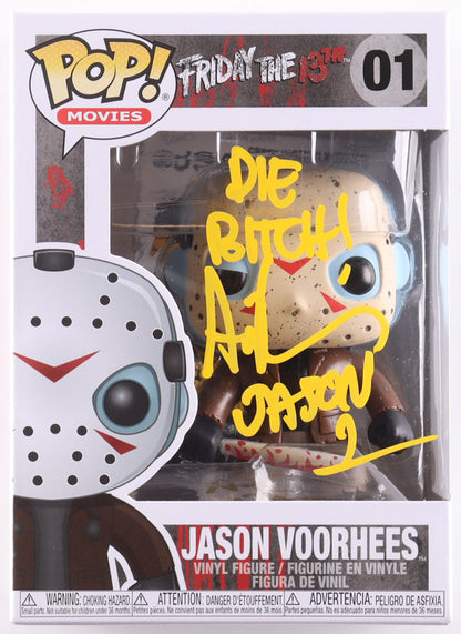 Ari Lehman Signed "Friday the 13th" #01 Jason Voorhees Funko Pop! Vinyl Figure Inscribed "Die B****!" & "Jason 1" (JSA) by Balec Group