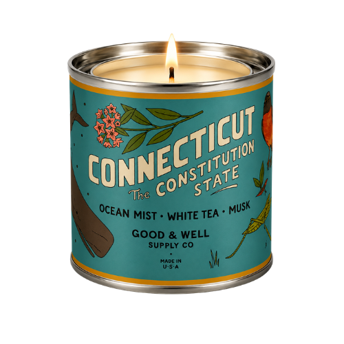 Connecticut State Candle by Good & Well Supply Co.