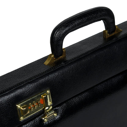 Black Office Suitcase Briefcase by Classy Leather Bags