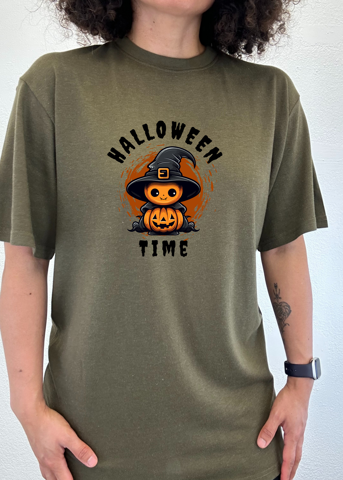 Halloween Time unisex bamboo graphic T-shirt – view 3