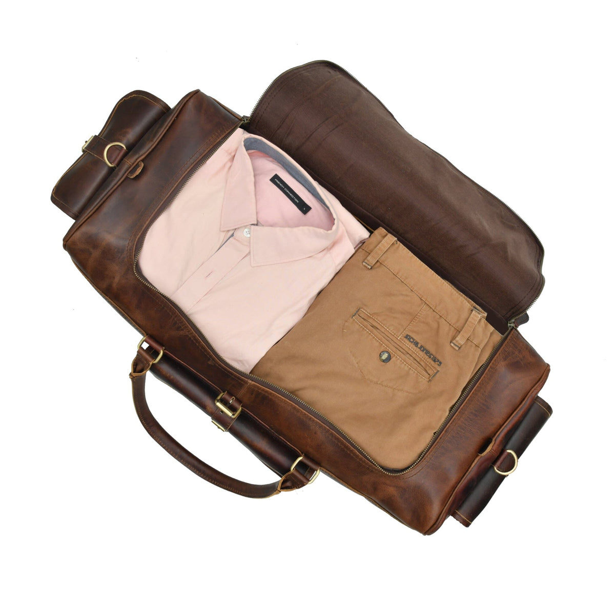 The Stellan Buffalo Duffel by Classy Leather Bags