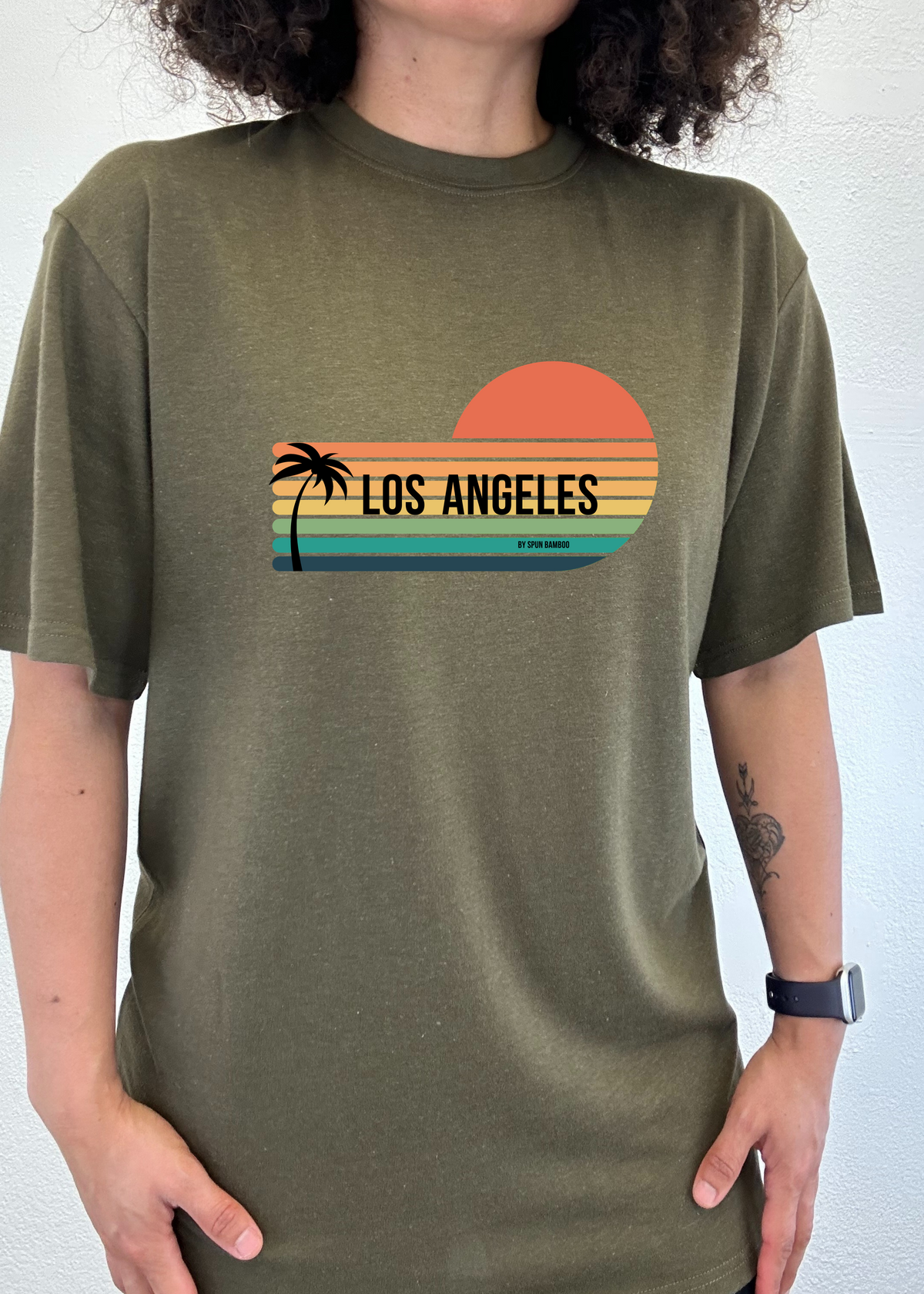Los Angeles unisex bamboo graphic T-shirt – view 3