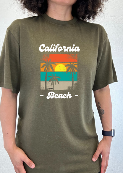 California Beach unisex bamboo graphic T-shirt – view 3