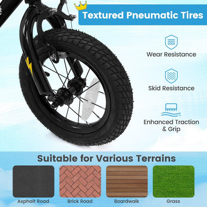 kids bike with monster graphics and training wheels by GBruno Store, view 15