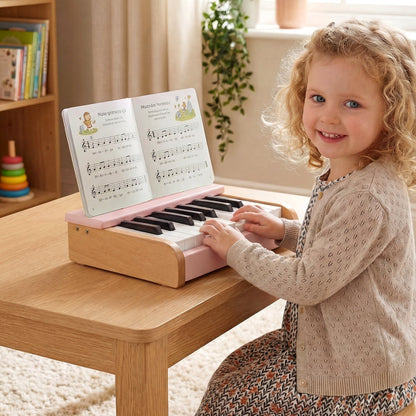 18-key wooden kids piano with music stand by GBruno Store, view 9