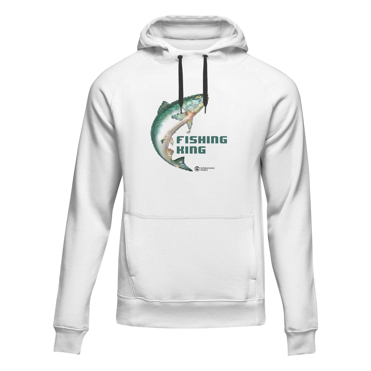 Fishing Pixelated Unisex Hoodie by Outdoorzees