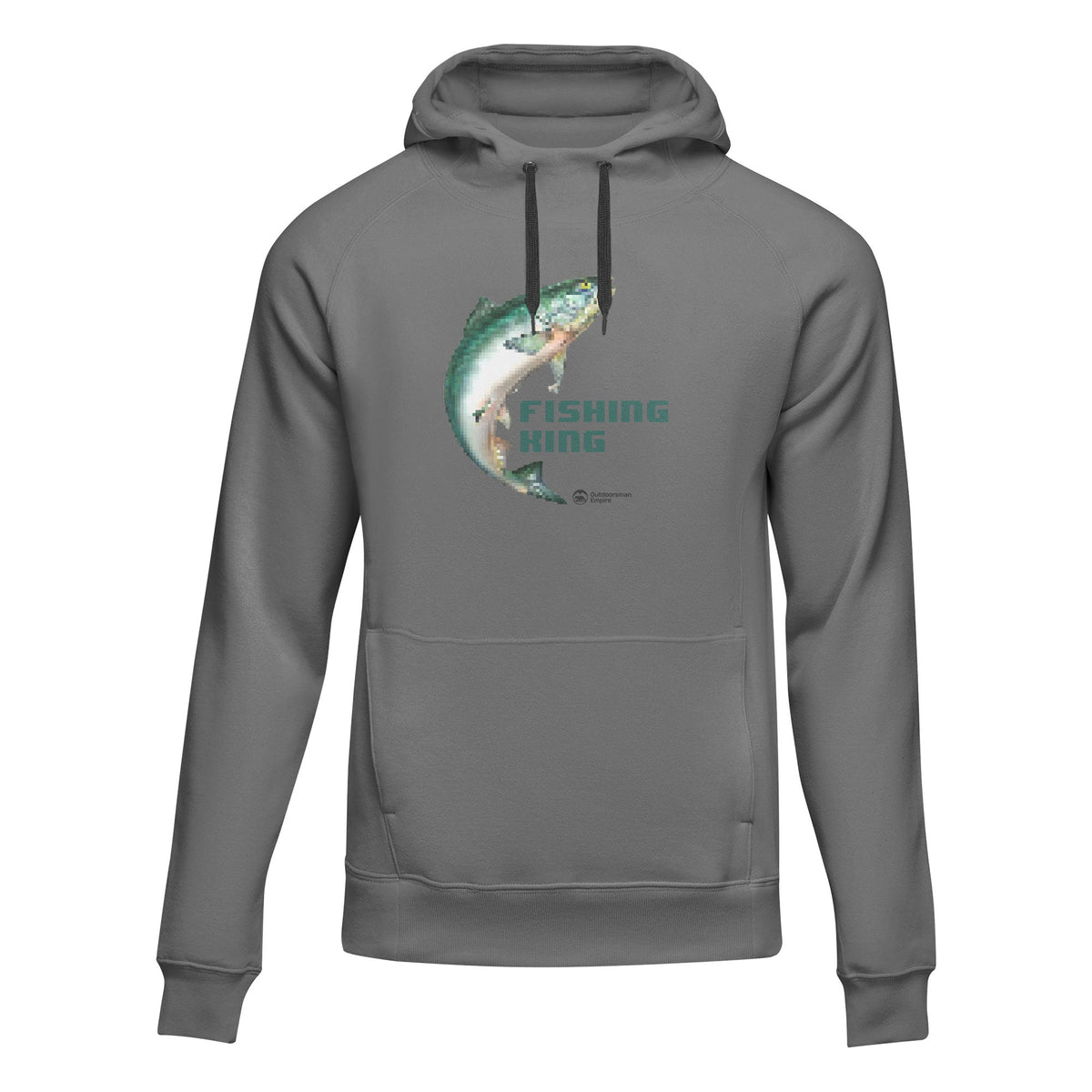 Fishing Pixelated Unisex Hoodie by Outdoorzees