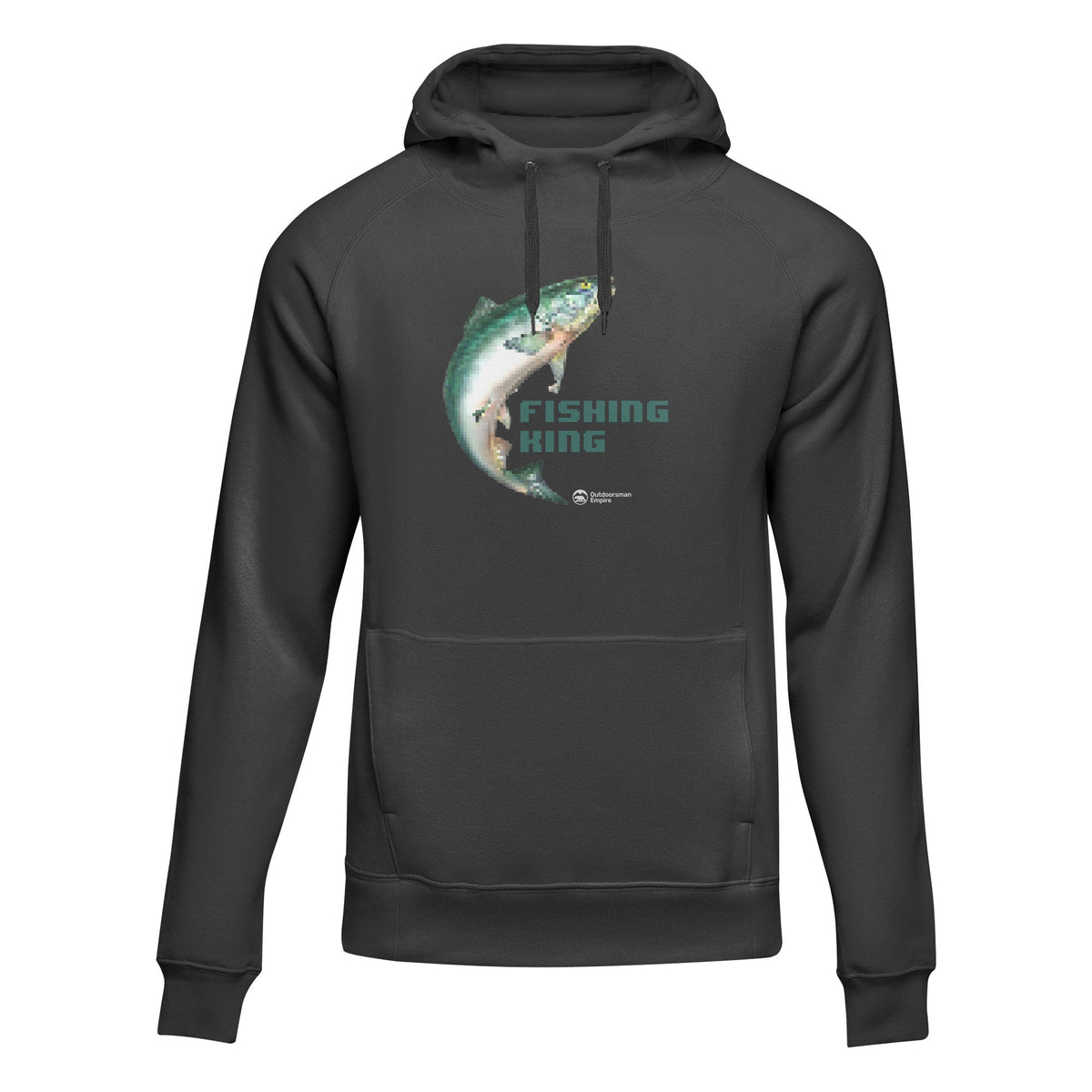 Fishing Pixelated Unisex Hoodie by Outdoorzees