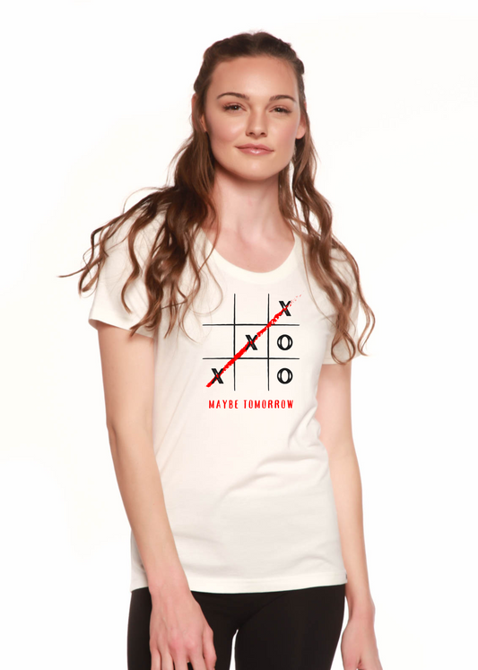 Maybe Tomorrow women's bamboo graphic T-shirt – view 2