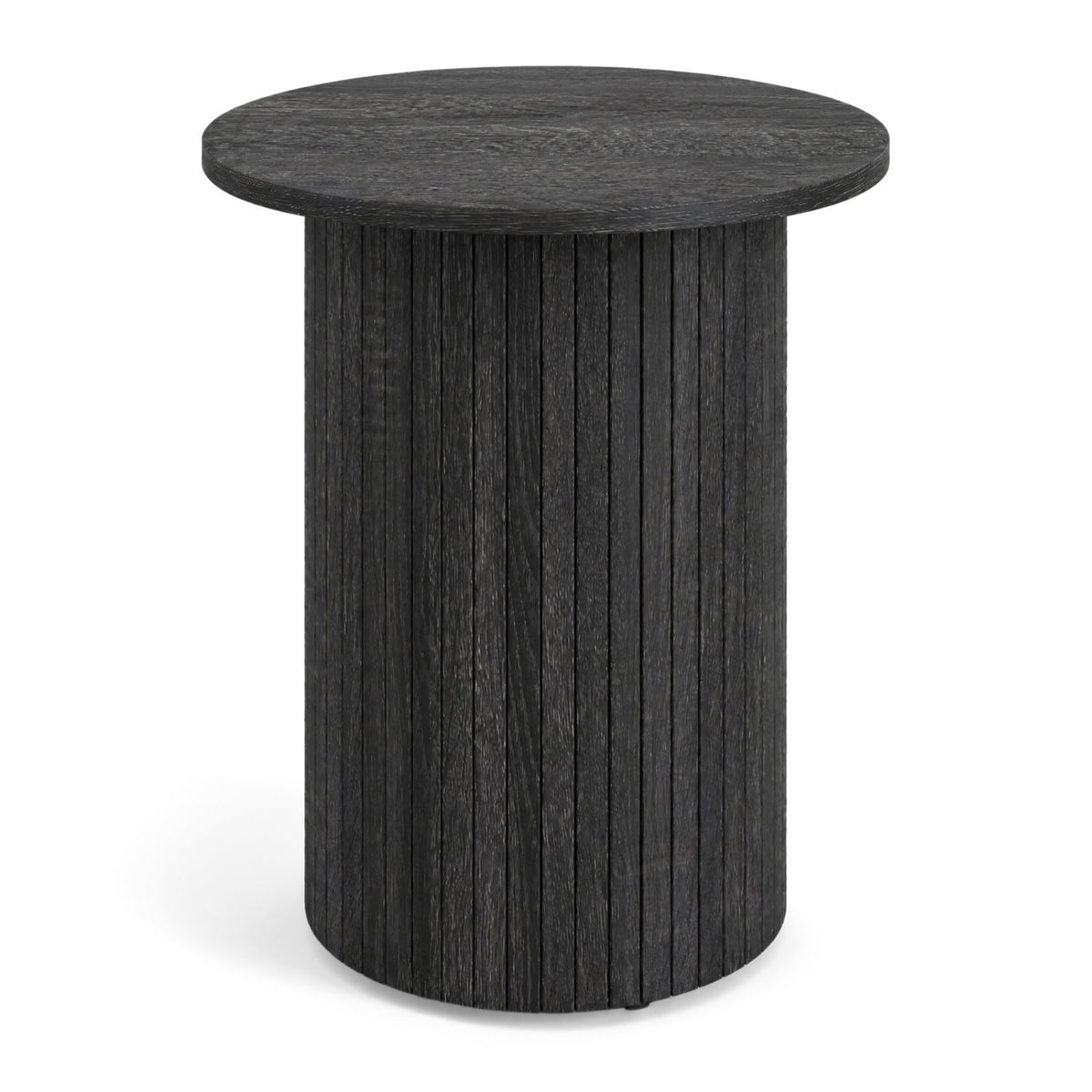 18 inch round fluted pedestal side table by DirectDeals, view 19