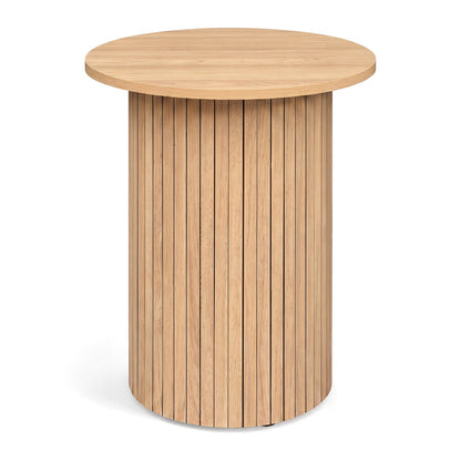 18 inch round fluted pedestal side table by DirectDeals, view 3