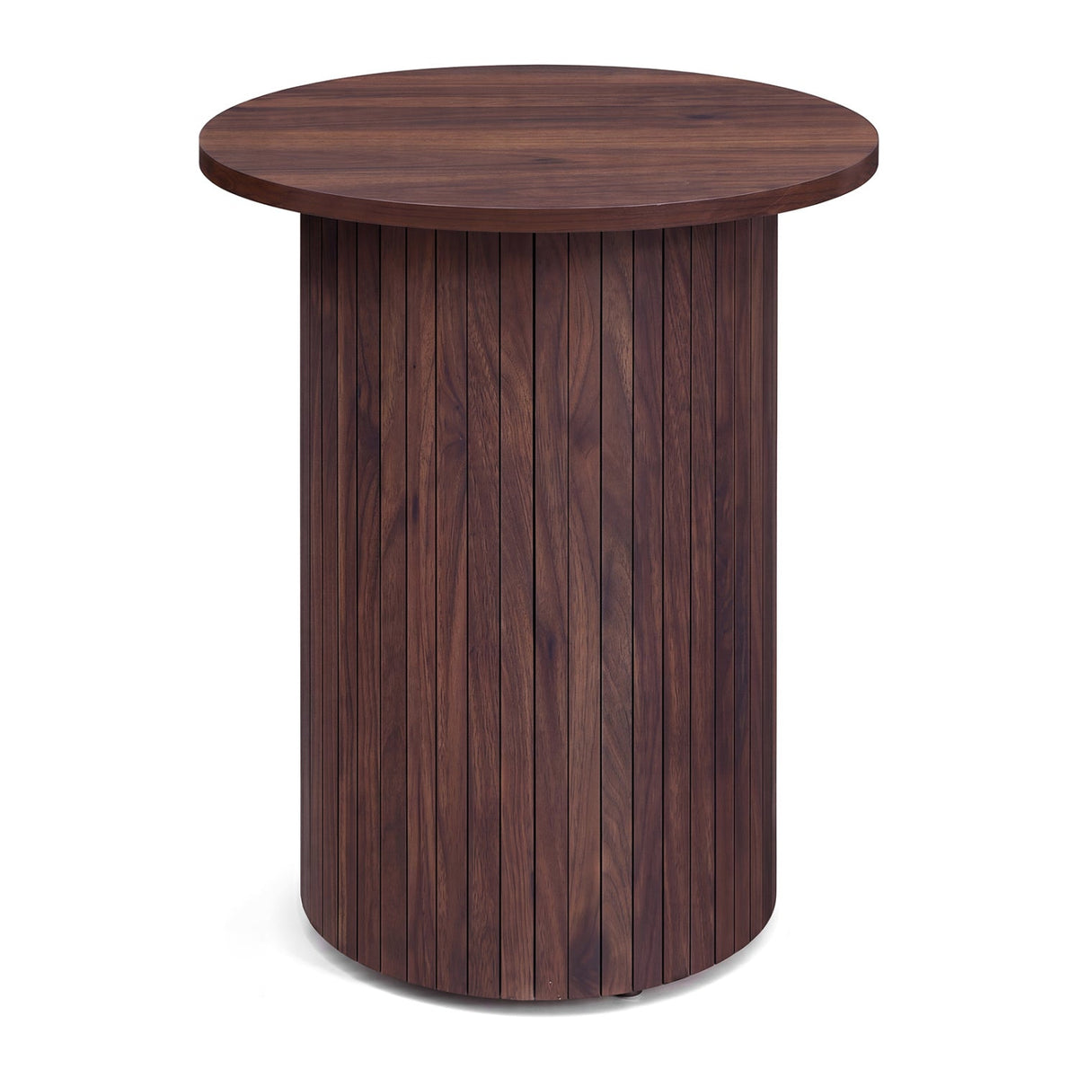 18 inch round fluted pedestal side table by DirectDeals, view 11