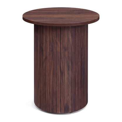 18 inch round fluted pedestal side table by DirectDeals, view 11