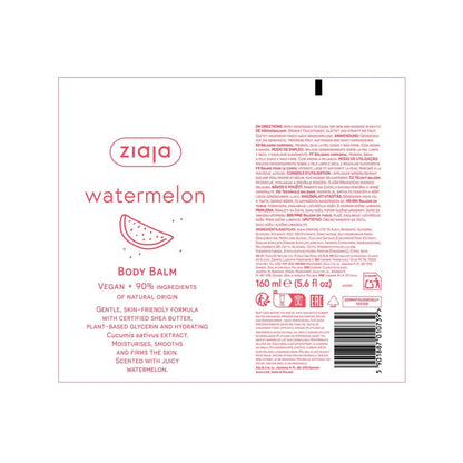 Ziaja Watermelon Body Cream Hydrating Lotion 160 ml by Beauty Care Bag
