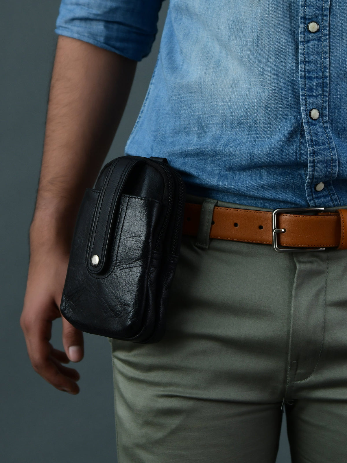 Jet-Set Organizer: Leather Phone Pouch by Classy Leather Bags