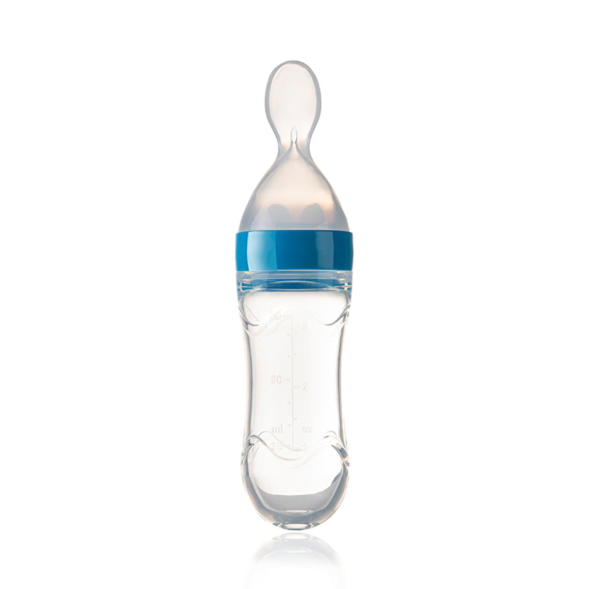 Babyjem Baby Squeeze Spoon - BPA-Free, One-Handed Feeding, Silicone Baby Feeding Utensils, Baby Feeding Accessories, Baby Feeding Spoon by Beauty Care Bag