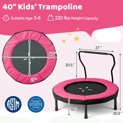 40 inch indoor outdoor kids fitness trampoline, GBruno Store, view 7