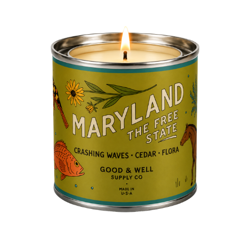 Maryland State Candle by Good & Well Supply Co.