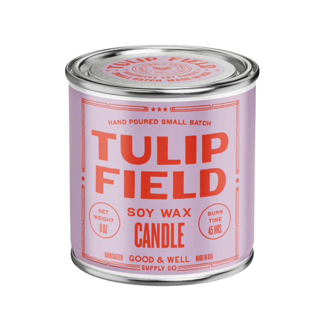 Tulip Field Soy Candle by Good & Well Supply Co.