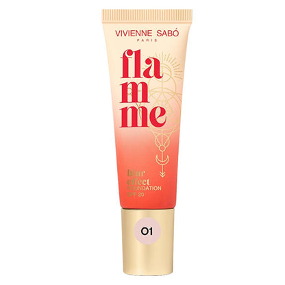 Vivienne Sabo Flamme Blur Effect Foundation SPF 20 01 Ivory 35ml by Beauty Care Bag