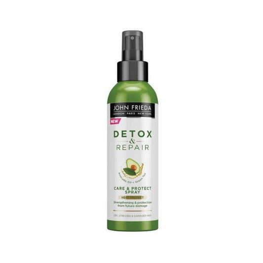 John Frieda Detox & Repair Hair Protectant Spray: Green Tea & Avocado Oil for Breakage Treatment & Split End Repair - Hair Strengthening & Moisturizer by Beauty Care Bag