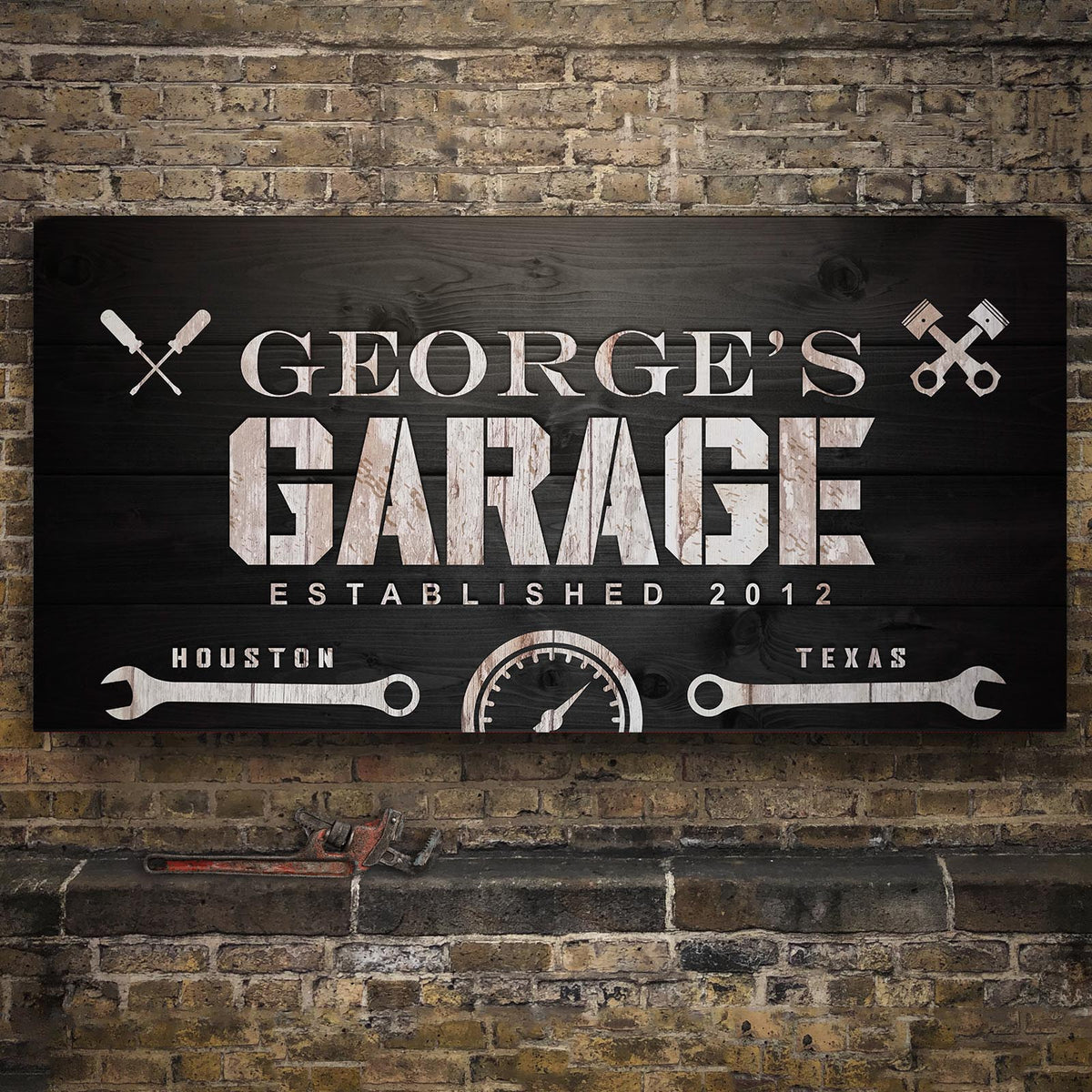 Man Cave Garage Sign by Tailored Canvases