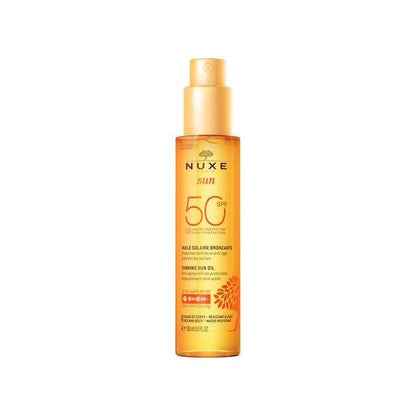 Nuxe Sun SPF 50 Tanning Oil High Protection Glow 150ml by Beauty Care Bag