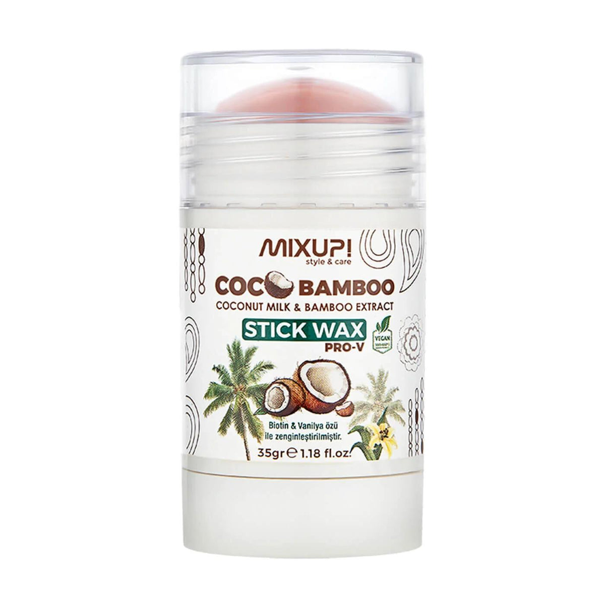 Mixup! CocoBamboo Hair Stick Wax for Flyaway Control 35g by Beauty Care Bag