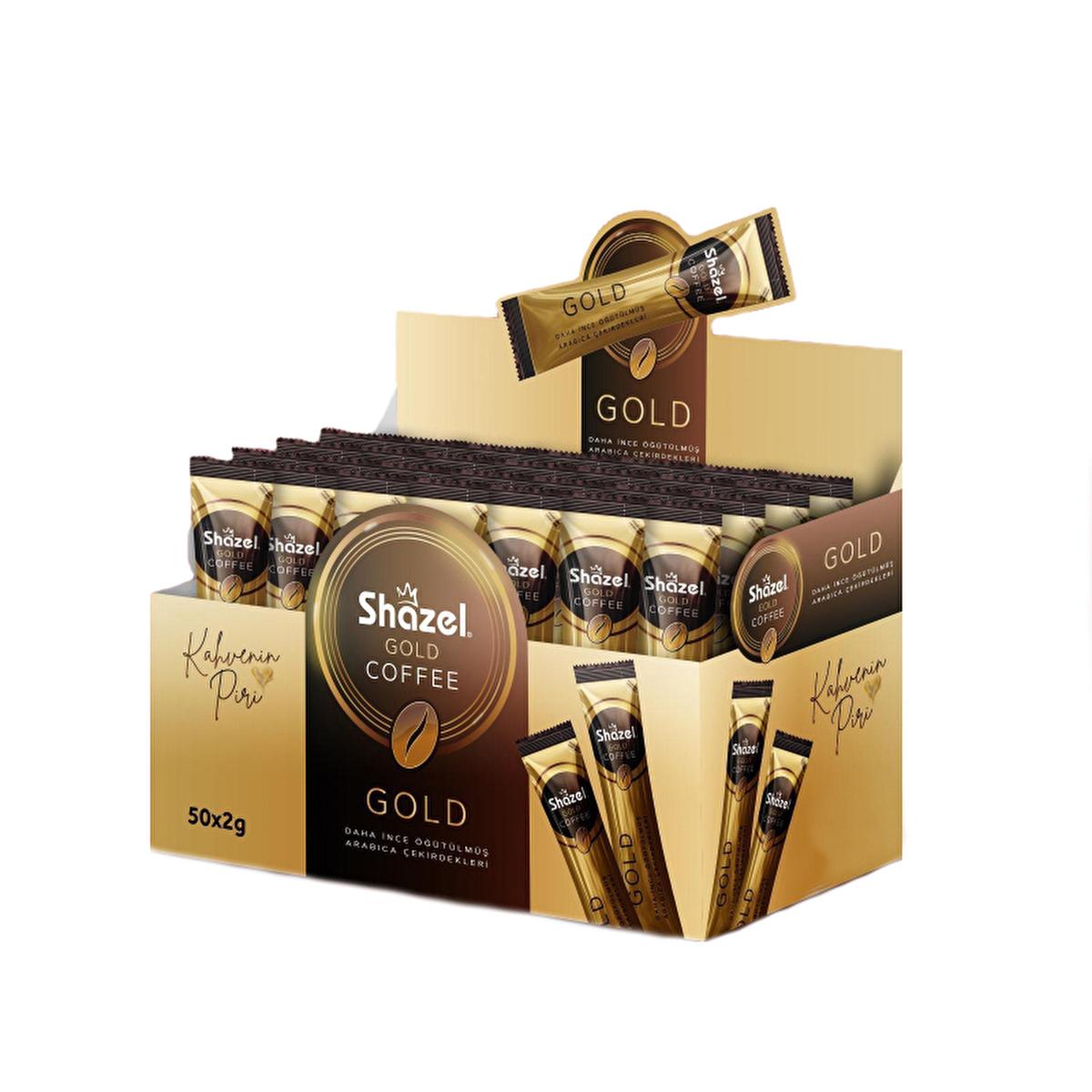 Shazel Gold instant coffee sachets, 50 x 2g