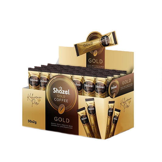 Shazel Gold instant coffee sachets, 50 x 2g