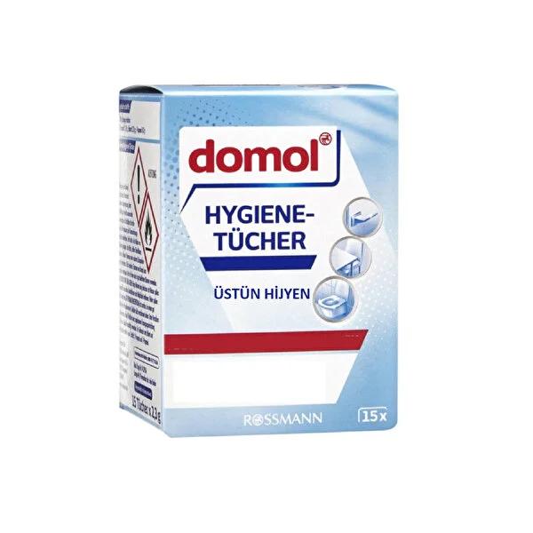 Domol hygiene wipes, 15 pack