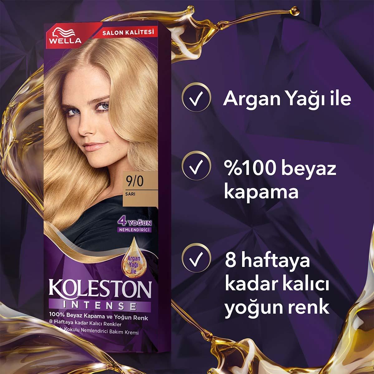 Wella Koleston Intense 9/0 Sarõ: Permanent Hair Dye for 100% Gray Coverage & Lasting Intense Color by Beauty Care Bag