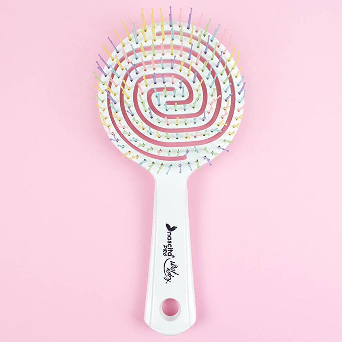 Nascita Pro Hair Brush - GemTips Detangling Brush for Wet & Dry Hair, Anti-Static, Gentle on Scalp by Beauty Care Bag