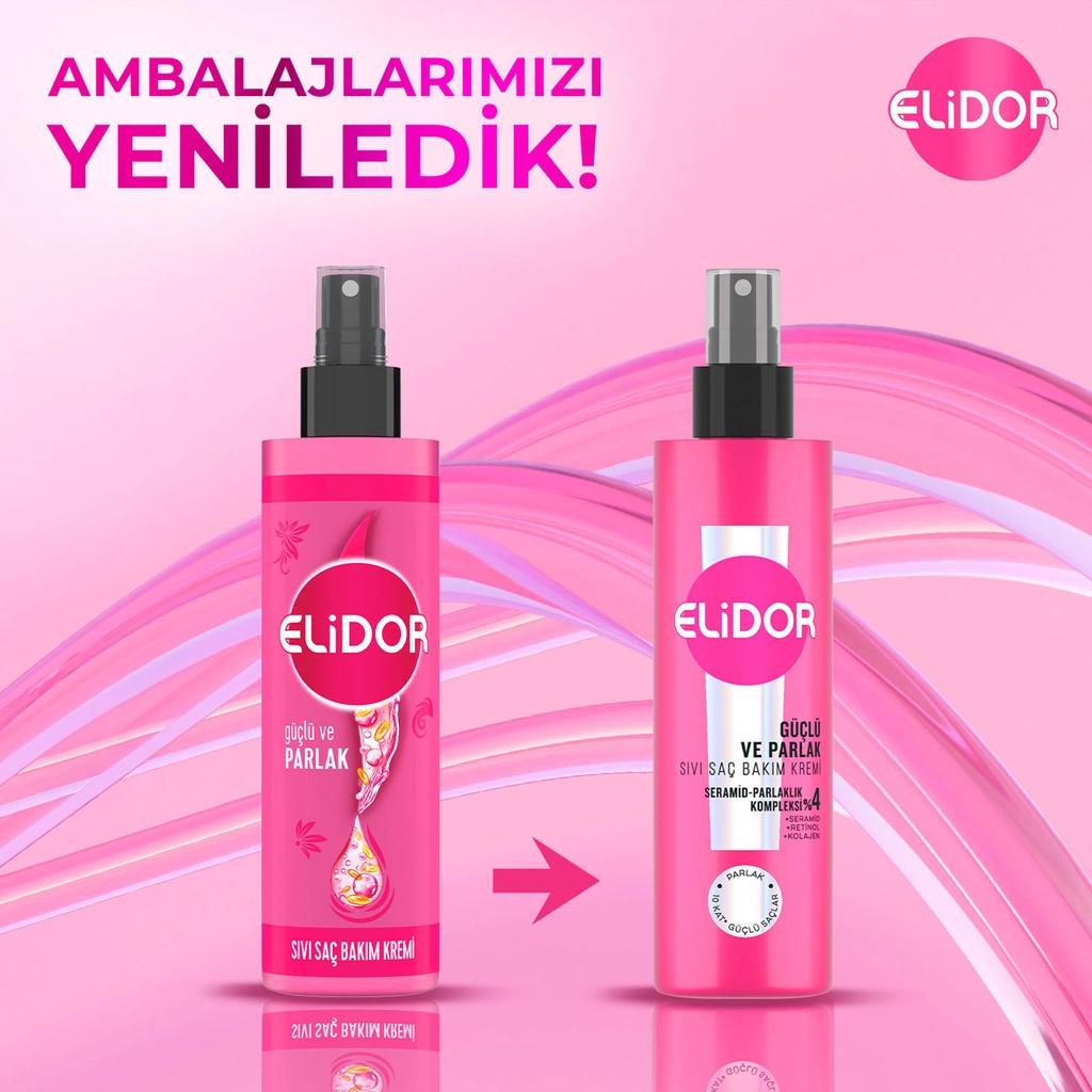 Elidor Strong & Shiny Liquid Conditioner for Dull Hair 200 ml by Beauty Care Bag